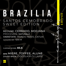 Cafea Boabe De Specialitate Brasil Santos Cemorrado Sweet Edition