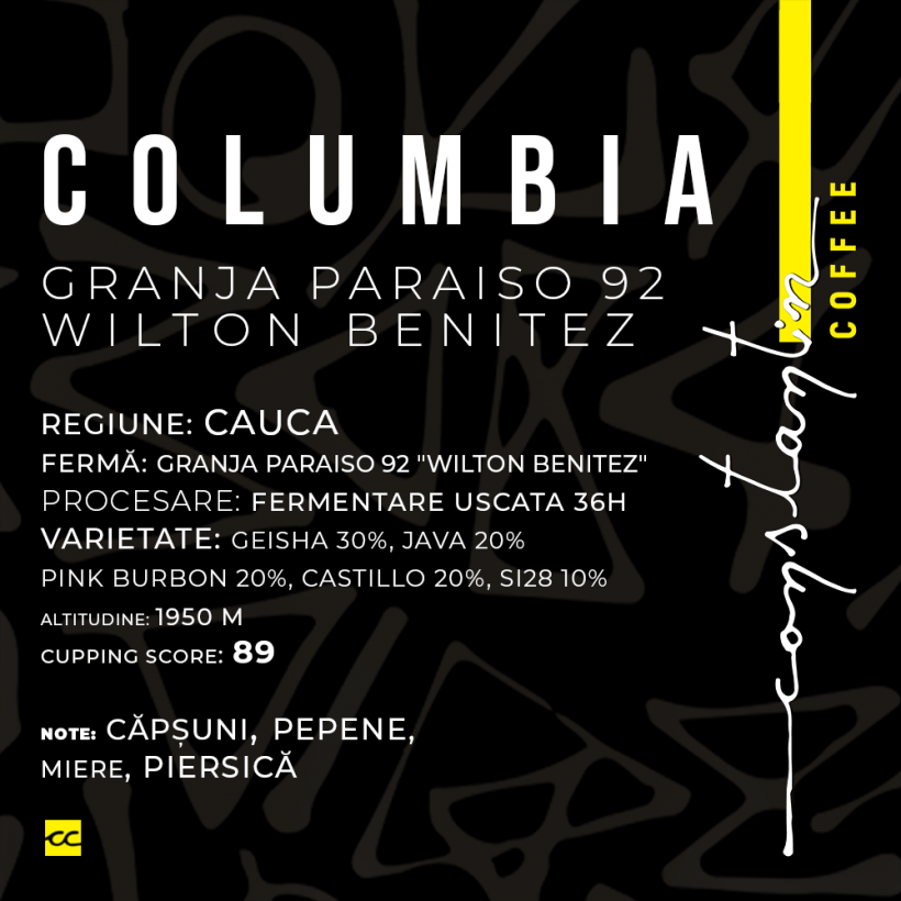 Cafea Boabe De Specialitate Columbia Granja Paraiso 92