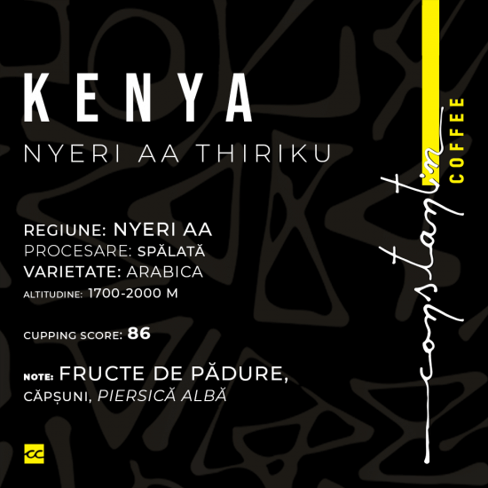 Cafea Boabe De Specialitate Kenya Aa Nyeri Thiriku