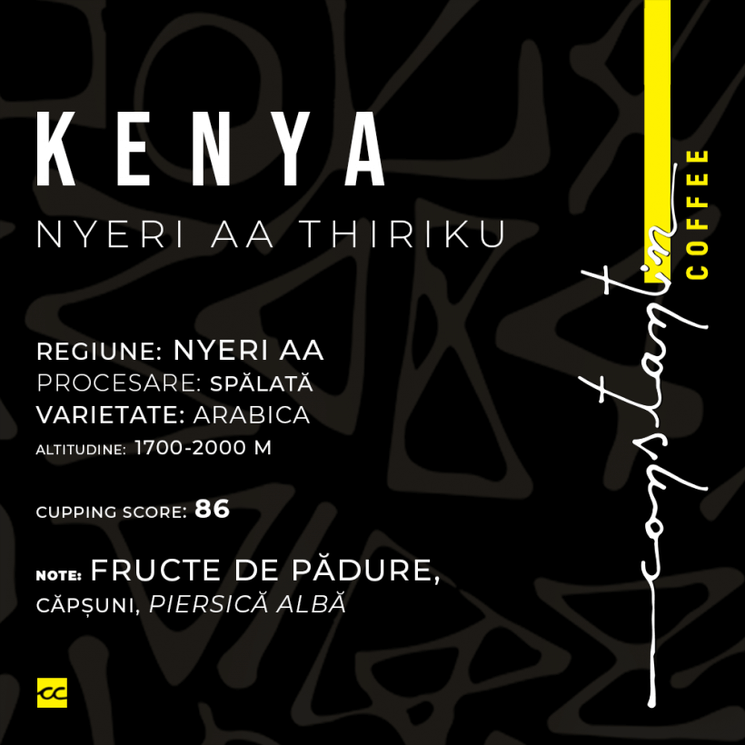 Cafea Boabe De Specialitate Kenya Aa Nyeri Thiriku